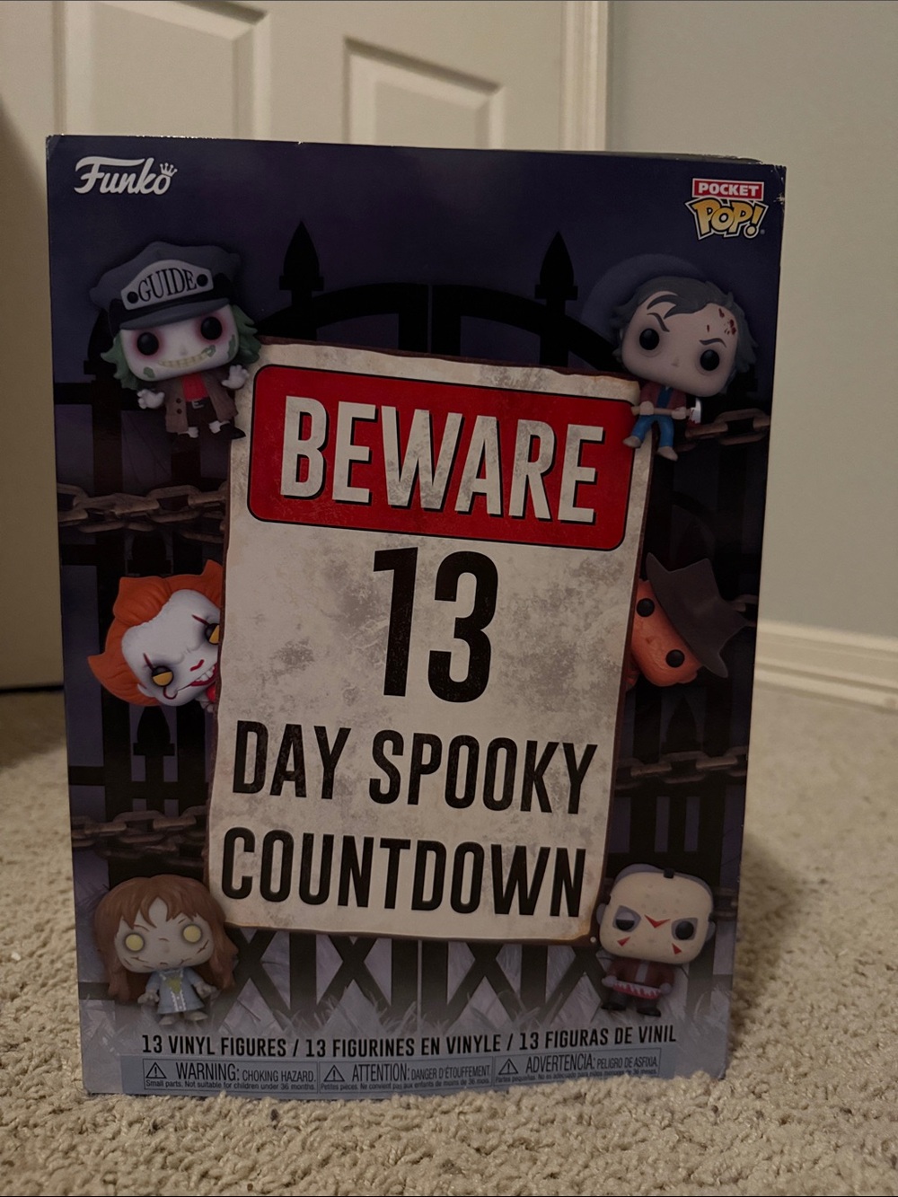 Funko Pocket Pop! Beware 13 Day Spooky Countdown - Purple, Red, White, Black